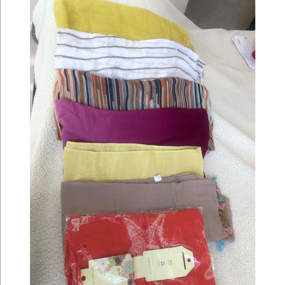 7 pcs light scarves